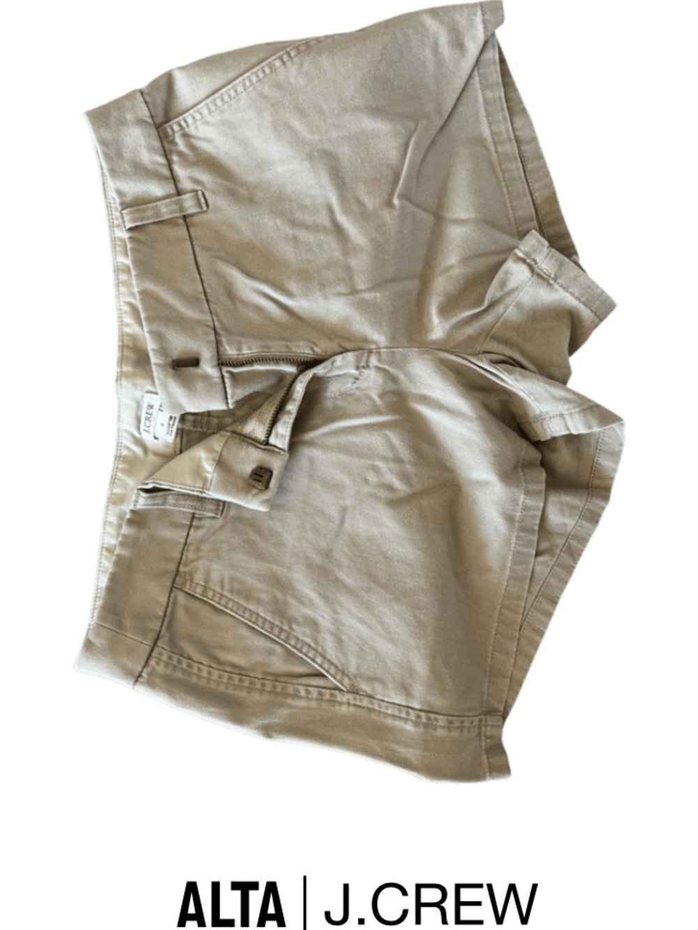 J. Crew Women’s Flat Front Shorts in Light Khaki